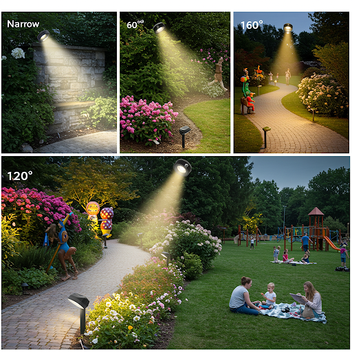 LED Ground Light Luminous Efficiency Design Solutions 3 LED ground lights with varying beam angles
