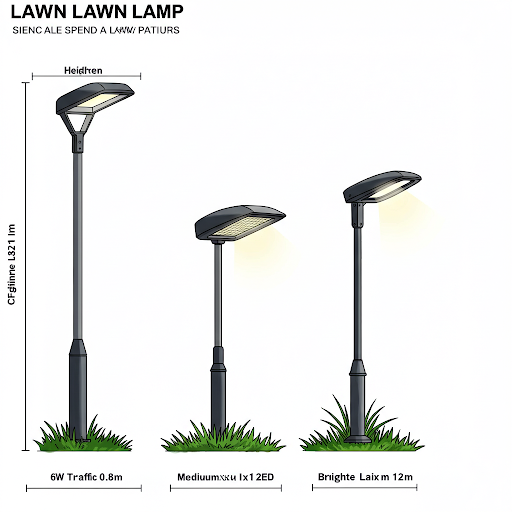 What do you know about the common types of outdoor luminaires 11 Lawn lamp