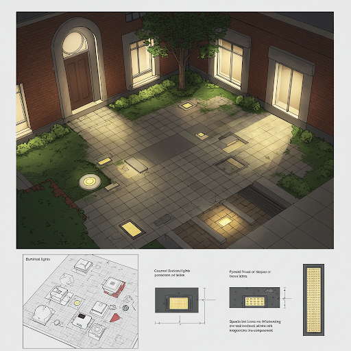 What do you know about the common types of outdoor luminaires 12 LED buried lights